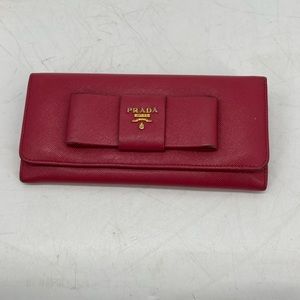Prada Pink Bow Wallet